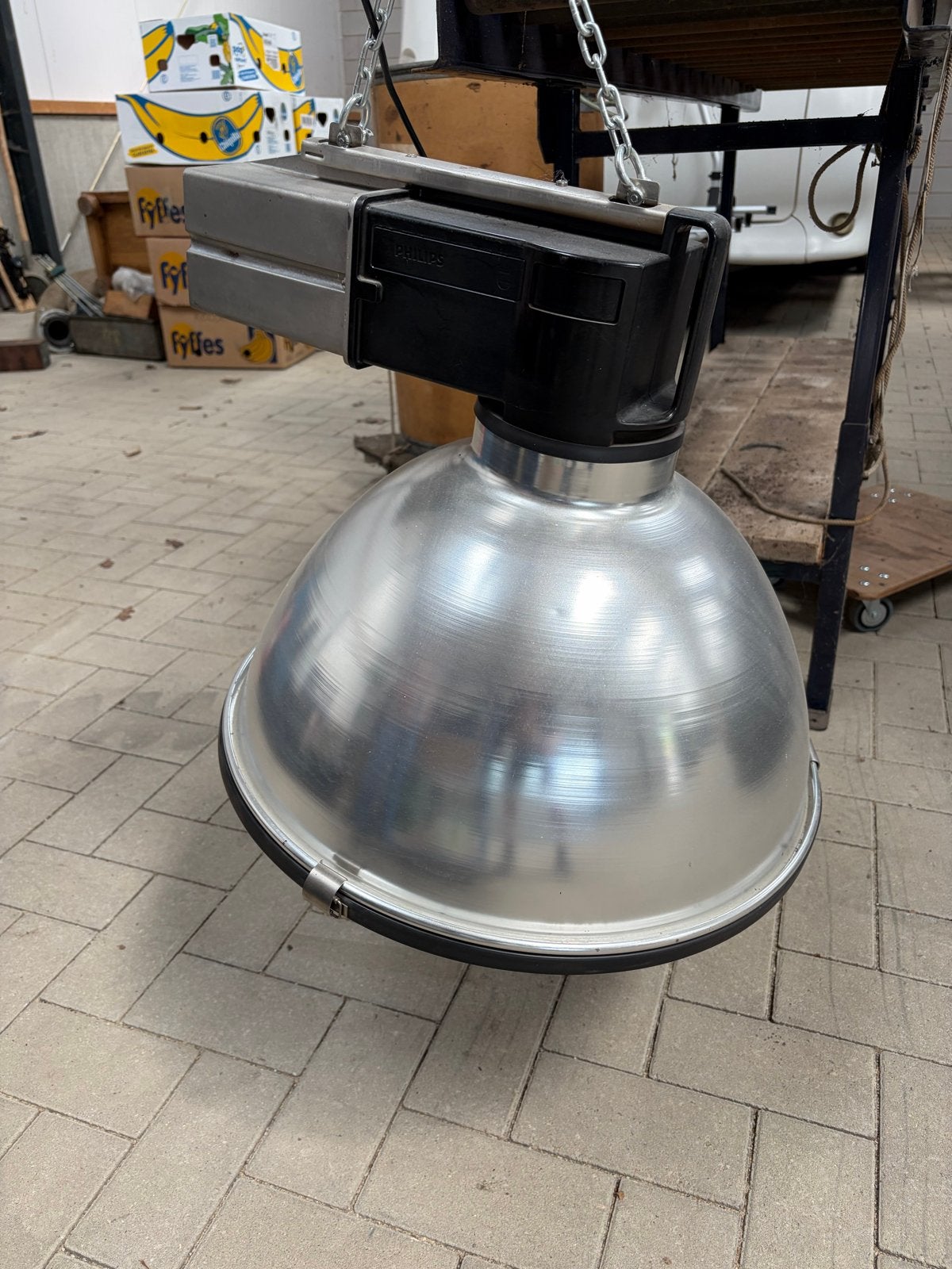 Philips HDK /400-WF. Industriële Hanglamp fabriekslamp, Ophalen, Gebruikt