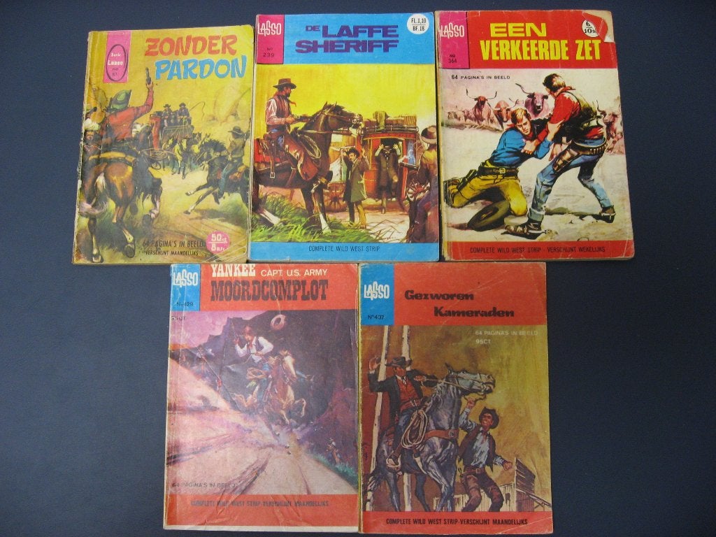 Lasso. Kleine western boekjes. 39 X, Boeken, Stripboeken, Gelezen, Meerdere stripboeken, Ophalen of Verzenden