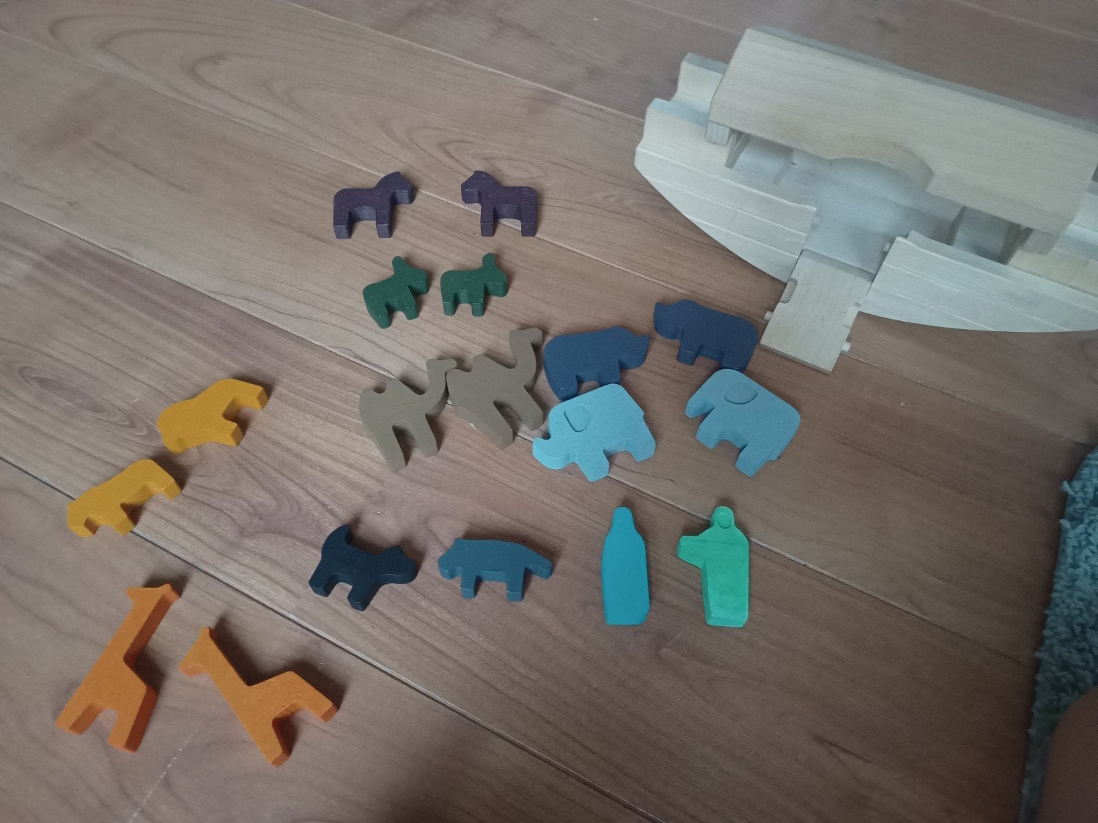 Houten Dieren Ark van Noach Speelset, Ophalen, Zo goed als nieuw