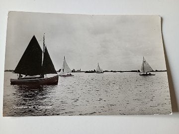 Vinkeveen Zeilsport Zeilboot 1964, Verzamelen, Ansichtkaarten | Nederland, Ophalen of Verzenden, 1960 tot 1980, Gelopen, Utrecht