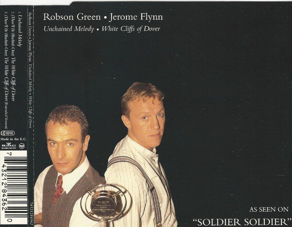 Robson Green +Jerome Flynn-Unchained melody=3track=2x 0,99, Ophalen of Verzenden, Zo goed als nieuw, Pop