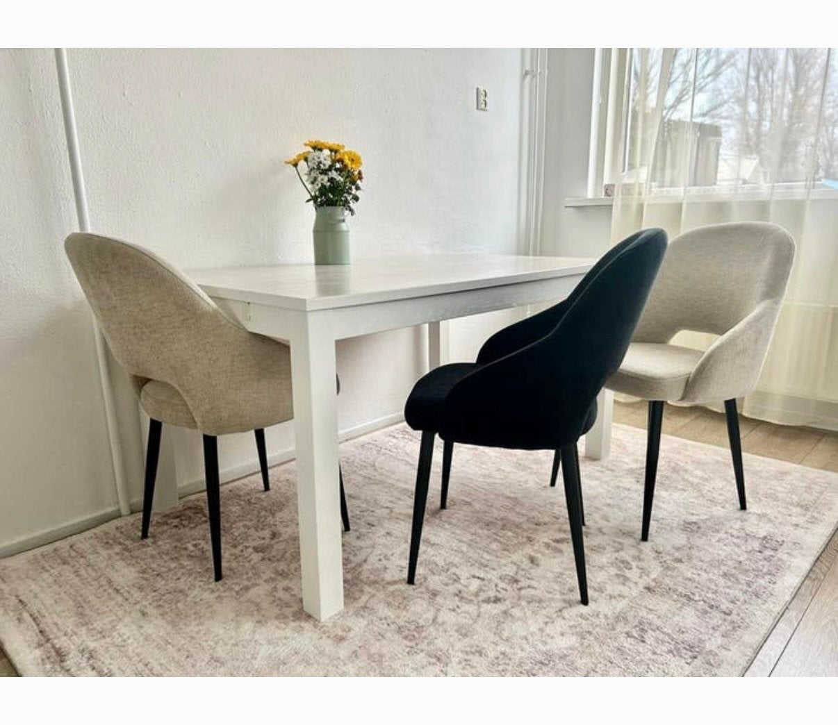 Nieuwe eetkamerstoelen, stoelen, Ophalen, Overige kleuren, Zo goed als nieuw, Stof