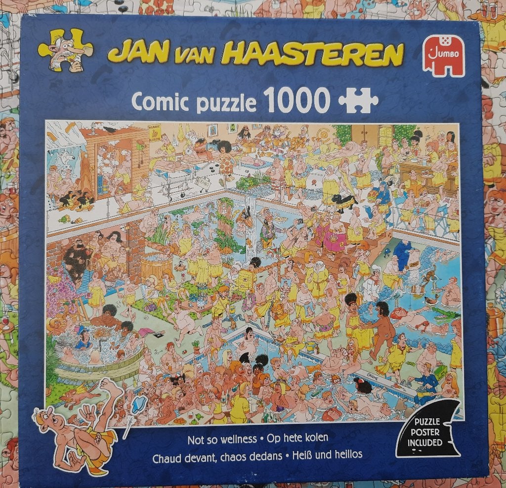 Jan van Haasteren - op hete kolen, Ophalen of Verzenden, 500 t/m 1500 stukjes, Zo goed als nieuw, Legpuzzel
