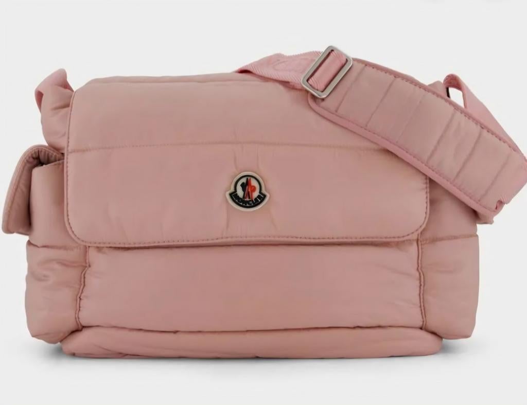 Moncler luiertas roze - Zo goed als nieuw, met bon, Ophalen of Verzenden, Zo goed als nieuw, Schoudertas