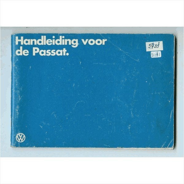 Volkswagen Passat Instructieboekje 1984 #3 Nederlands, Ophalen of Verzenden
