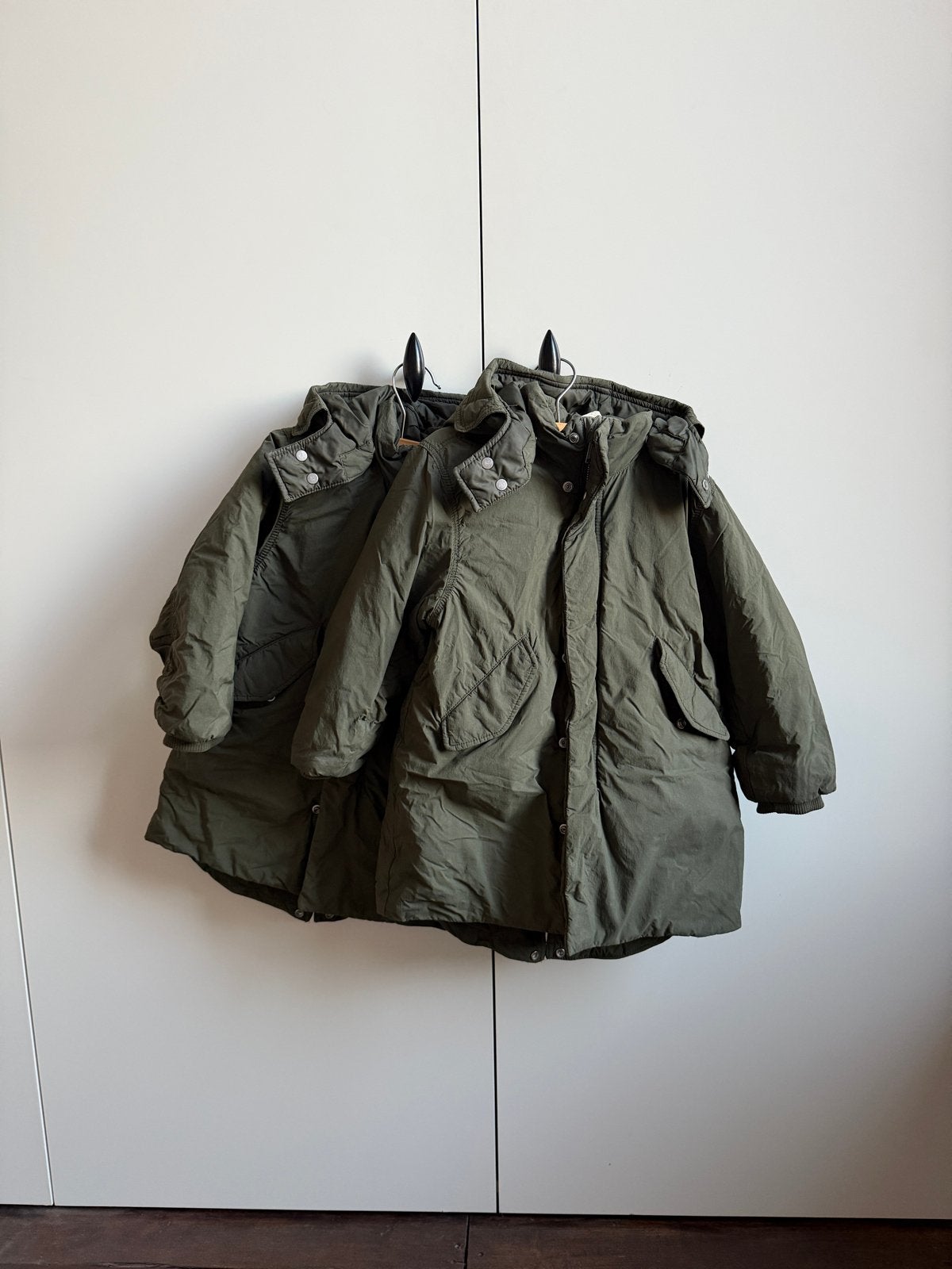 2x Arket tweeling parka winterjas maat 110 (2-4 jaar), Ophalen of Verzenden, Gebruikt, Jongen of Meisje