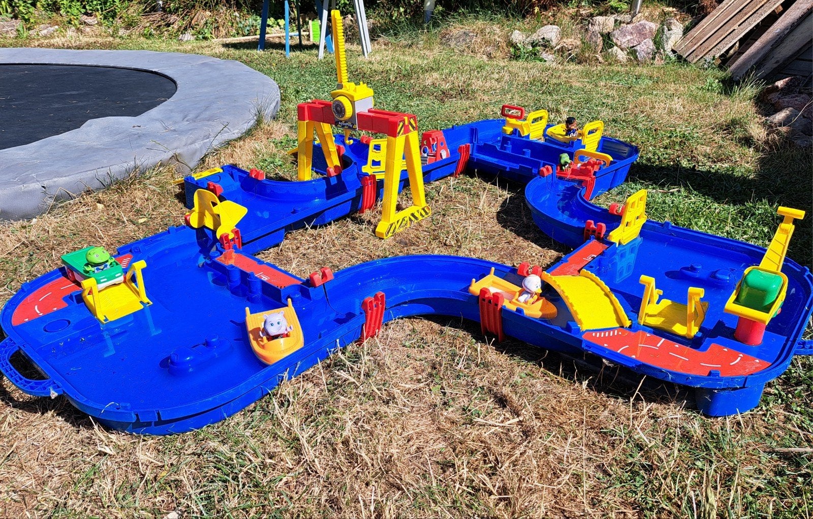 Aquaplay - Grote baan met veel toebehoren, Ophalen, Zo goed als nieuw