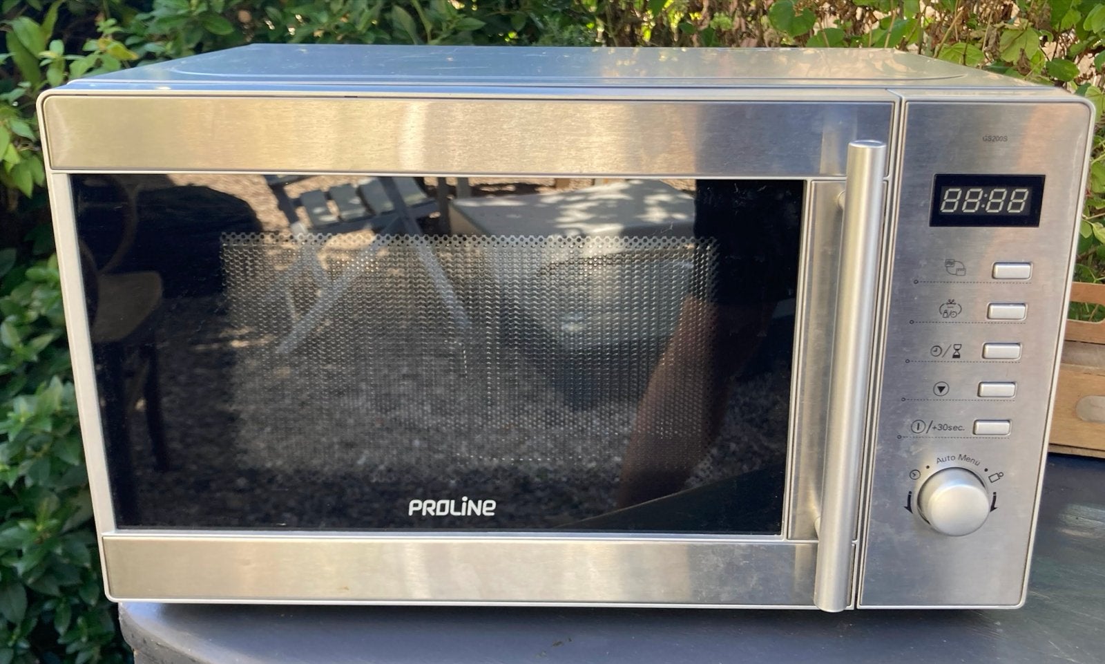Proline GS200S combimagnetron - Zilver, zo goed als nieuw, Ophalen, Combimagnetron, Grill, Zo goed als nieuw