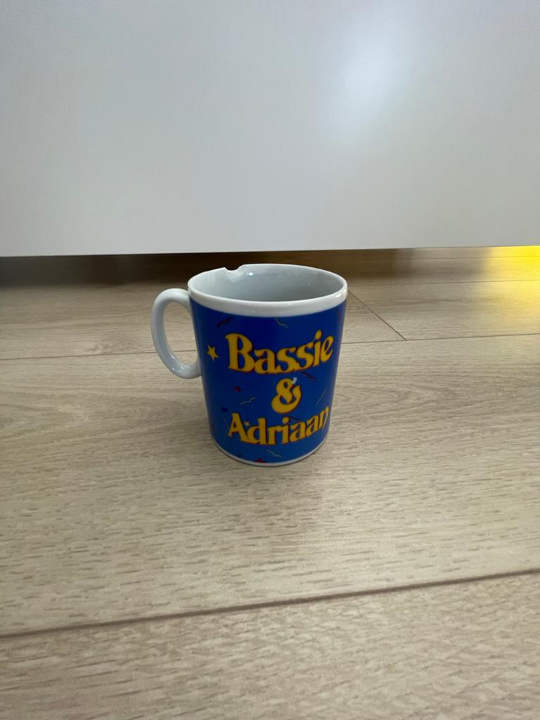 Bassie & Adriaan mok - Vintage verzamelobject, Verzamelen, Overige Verzamelen, Ophalen of Verzenden, Gebruikt