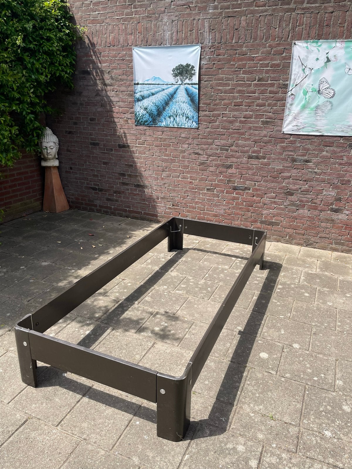 Auping auronde 200x80 x34 hoogte, Ophalen, Gebruikt, Eenpersoons, Wit