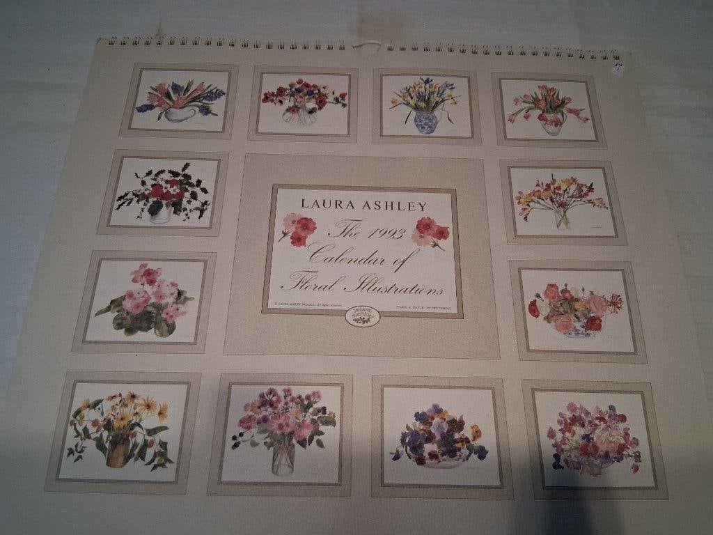 Laura Ashley kalender met aquarelplaten, Ophalen of Verzenden