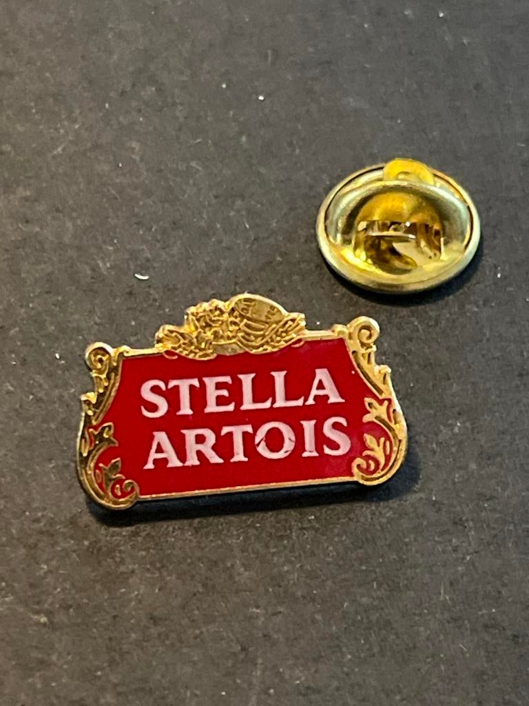 Stella Artois Bier Pin - Verzamelobject, Verzamelen, Biermerken, Ophalen of Verzenden, Gebruikt, Overige typen