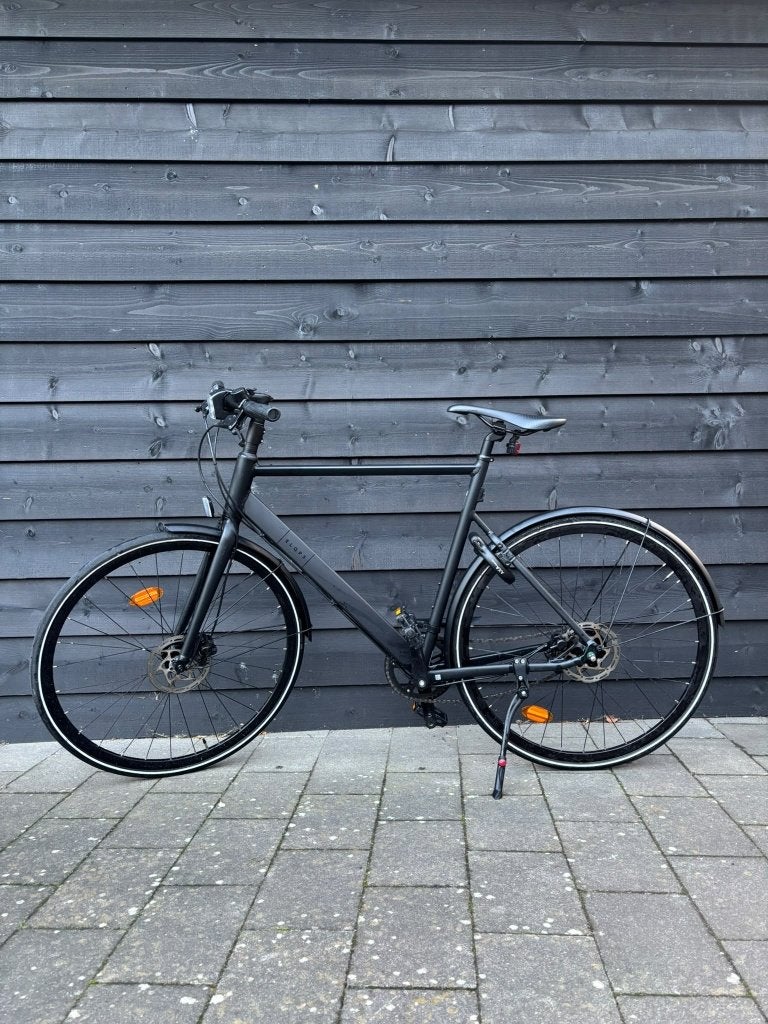 ELOPS Speed 920 snelle stadsfiets zwart + AXA ringslot, Versnellingen, Zo goed als nieuw, 57 tot 61 cm, Schijfrem