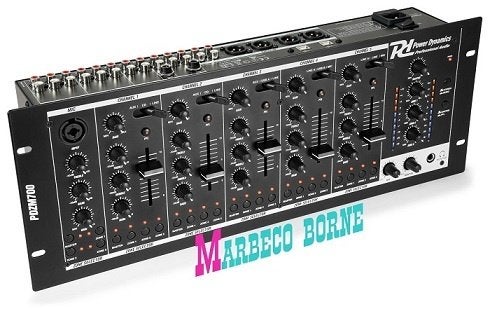 Install. Mixer, Mengpaneel, 6-kanaals, USB, 4 zones, PDZM700, Info@marbeco.com, Power Dynamics, Nieuw, Overige instrumenten