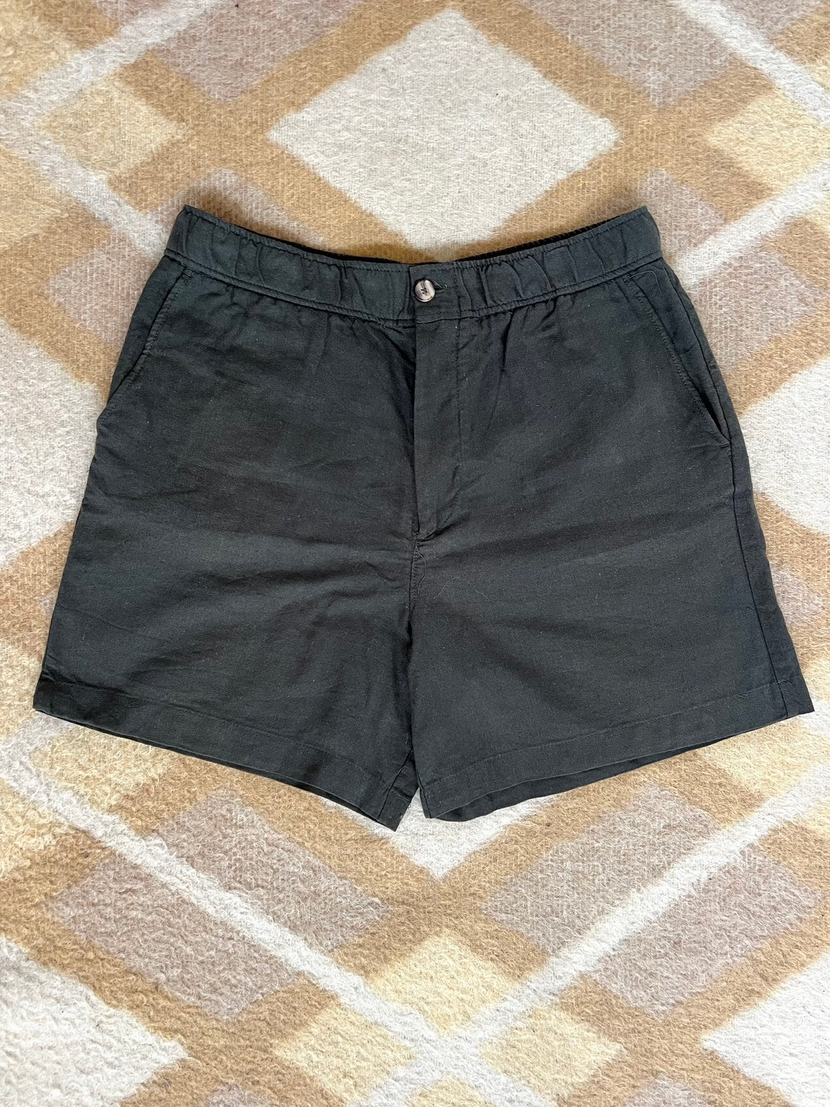 Zara Relaxed Fit Shorts Large Katoen / Linnen, Ophalen of Verzenden, Zo goed als nieuw, Maat 52/54 (L), Groen