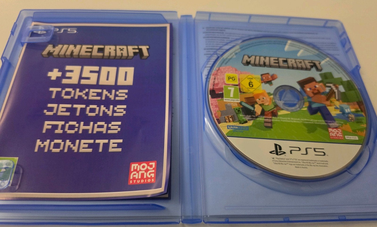 Minecraft voor Playstation 5+DLC Lees Beschrijving Aub, Ophalen of Verzenden, Zo goed als nieuw, Mojang Games NL, Mojang Games