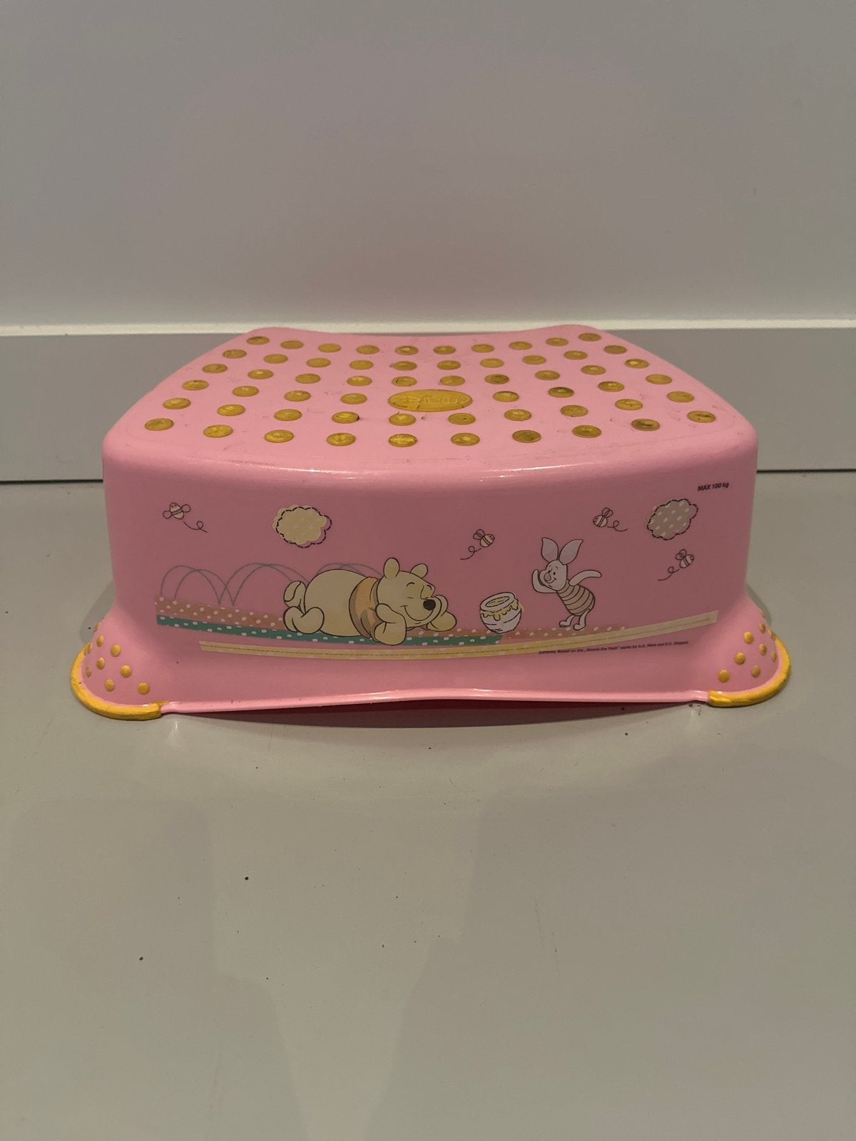 Roze kinderopstapje met Winnie de Poeh, Ophalen of Verzenden, Gebruikt