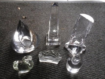 WOONDECORATIE, glazen voorwerpen allerlei, Ophalen of Verzenden, Zo goed als nieuw, Glas