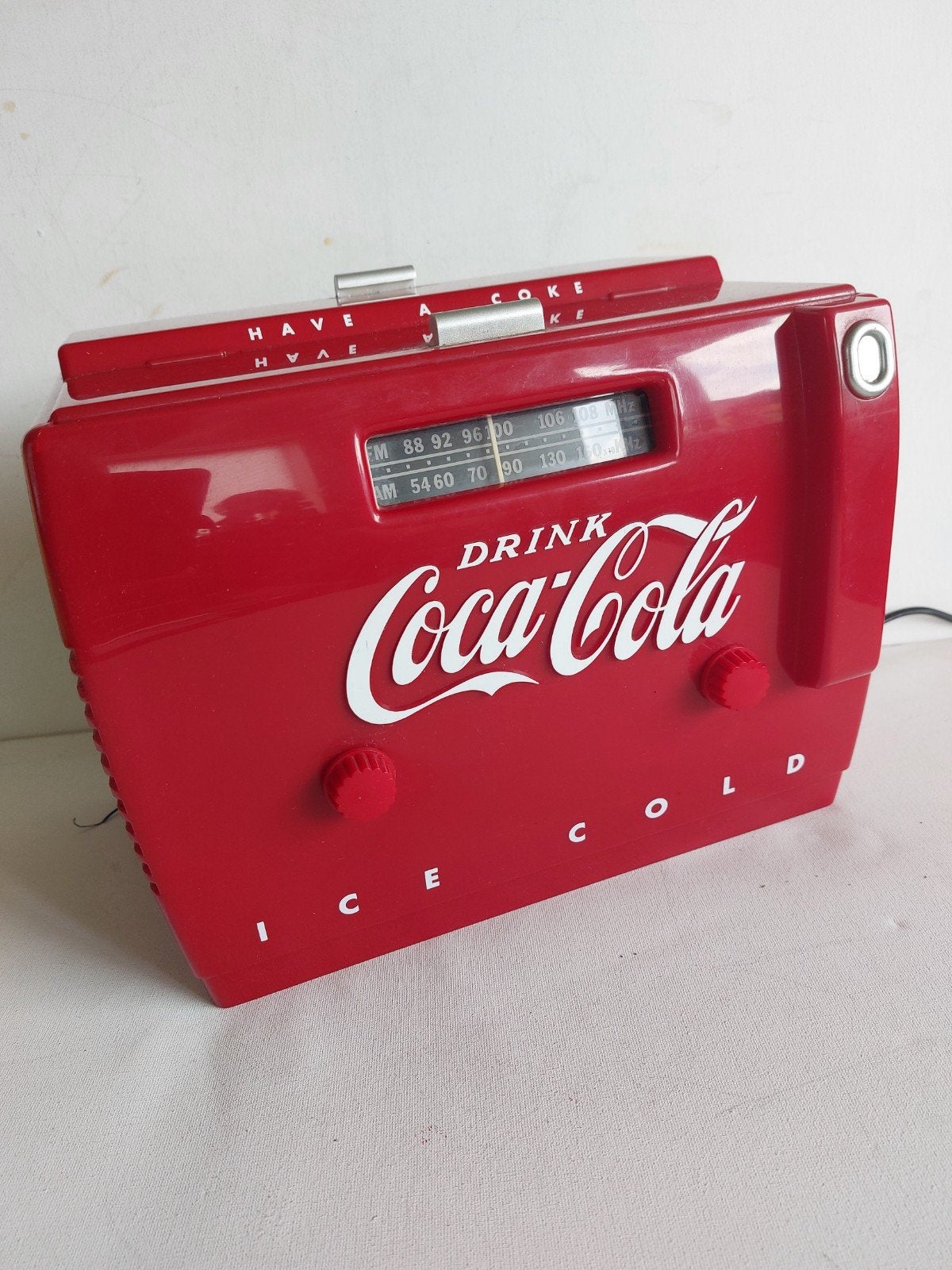 Coca-Cola Cooler Radio Cassette Speler - Vintage Stijl, Ophalen of Verzenden