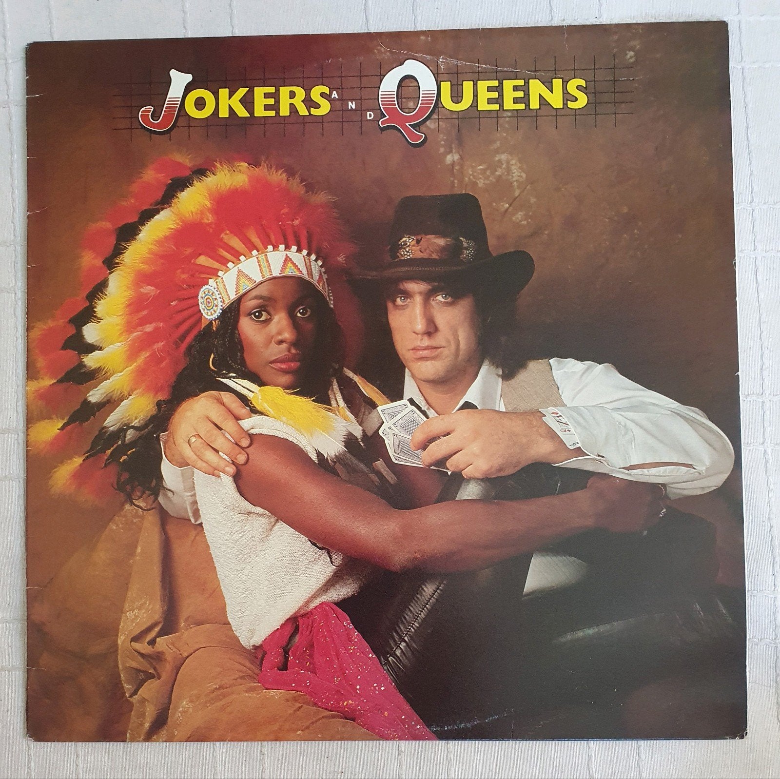 LP Jon English  & Marcia Hines - Jokers and queens - 1982, Cd's en Dvd's, Vinyl | R&B en Soul, LP, Verzenden, Zo goed als nieuw