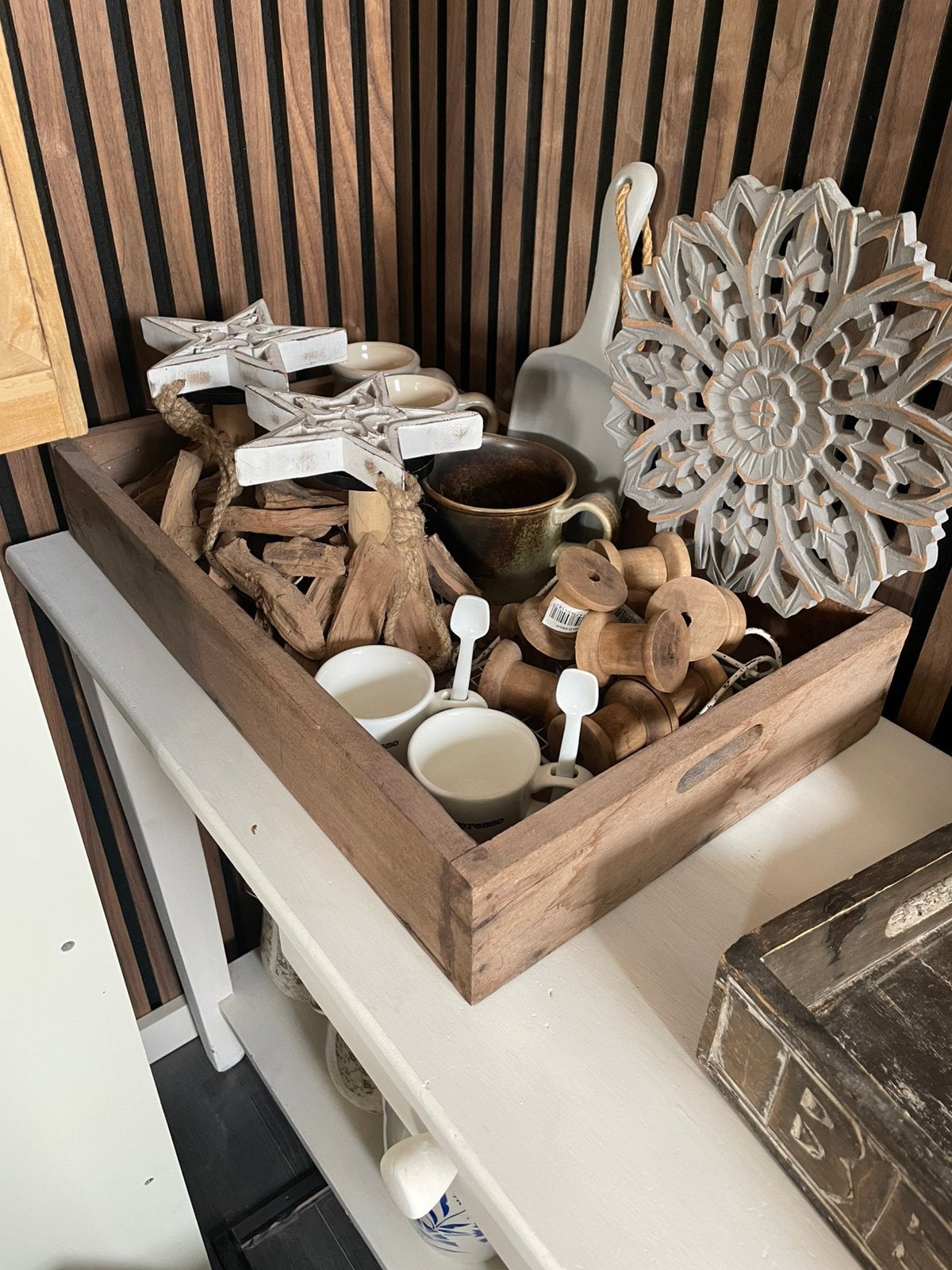 Landelijke woon accessoires/ diverse items ( stoer hout), Ophalen of Verzenden, Nieuw