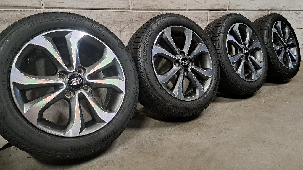 Bi-color velgen Hyundai i10 Kia Picanto 185/55/15 ZGAN!, Gebruikt, 15 inch, Banden en Velgen, Personenwagen