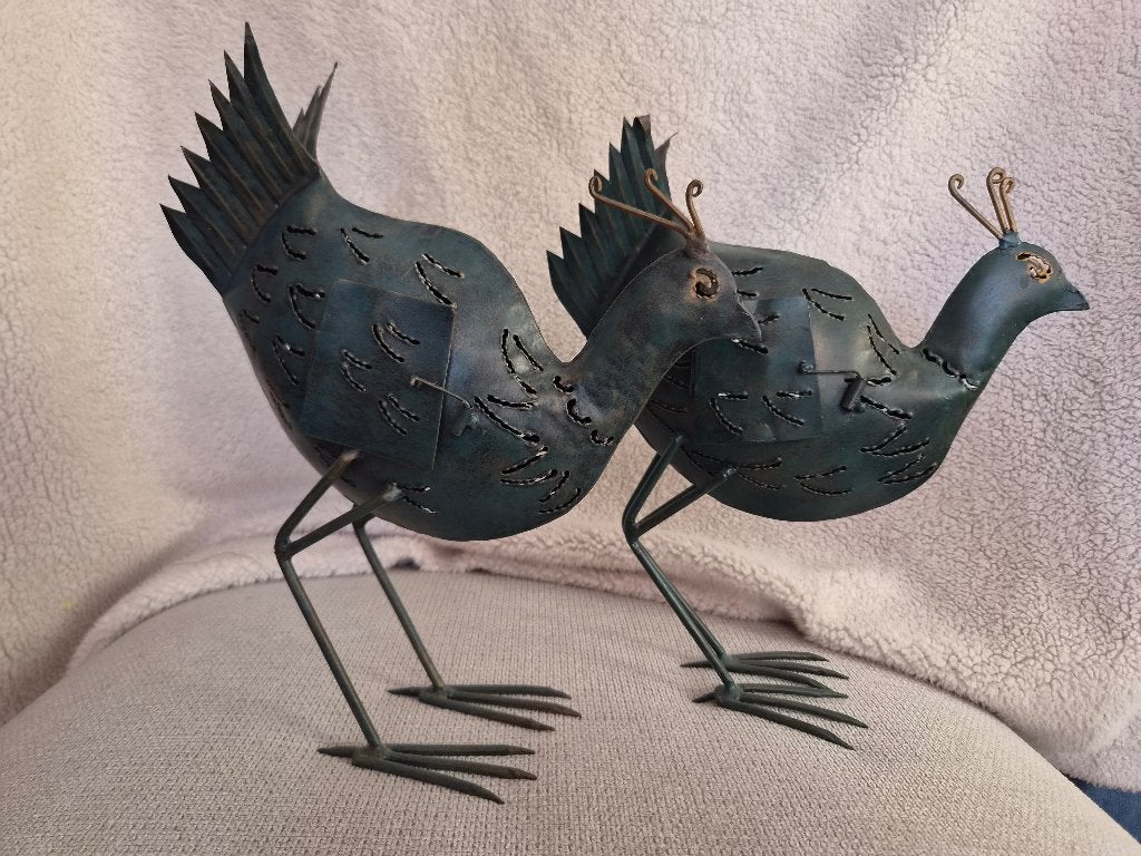 Metalen vogels, Huis en Inrichting, Groen, Overige stijlen, Ophalen of Verzenden, Zo goed als nieuw