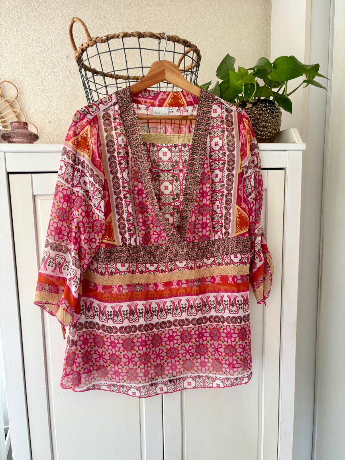 Dreamstar blouse maat 44, Ophalen of Verzenden, Zo goed als nieuw, Maat 42/44 (L), Roze