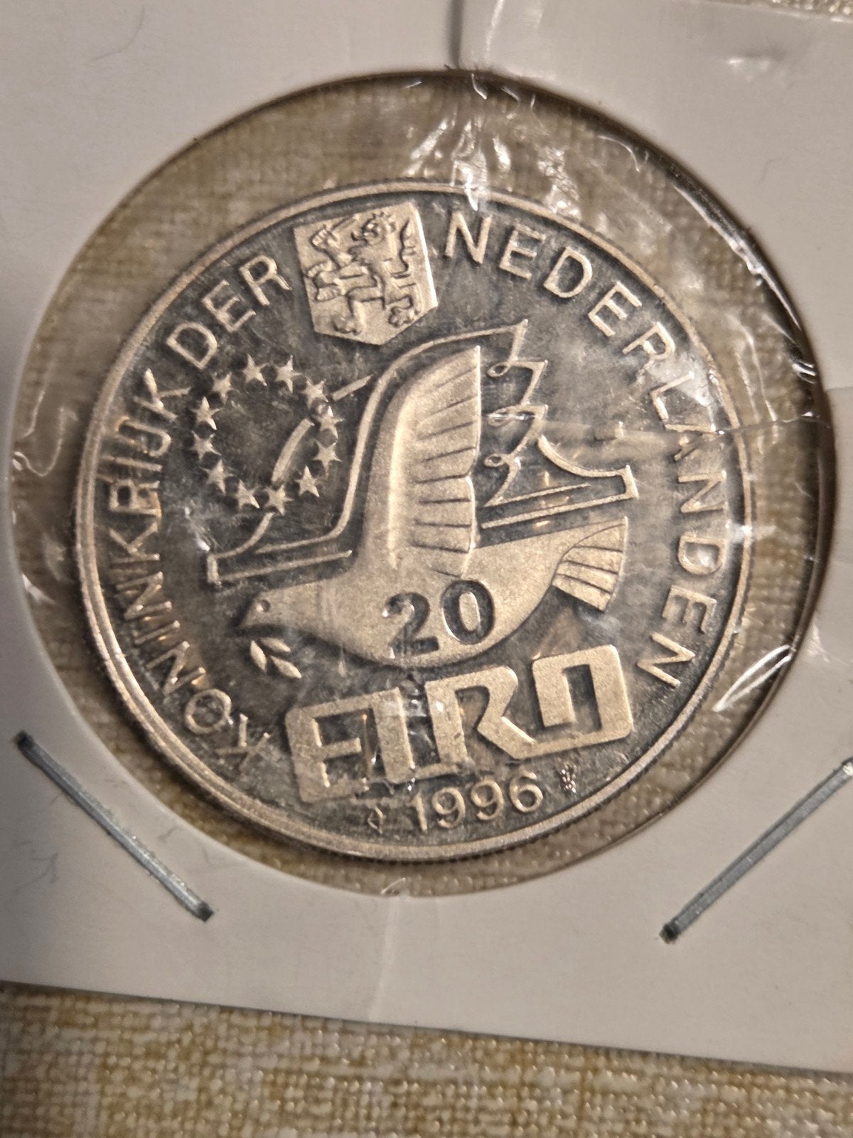Zilveren 20 ECU munt 1996 - Koninkrijk der Nederlanden, Koningin Beatrix, Zilver, Losse munt, Overige waardes