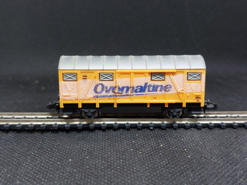 Lima 320461 - SBB gedekte goederenwagen 'Ovomaltine'(14494), Gebruikt, Gelijkstroom, Wagon, Ophalen of Verzenden
