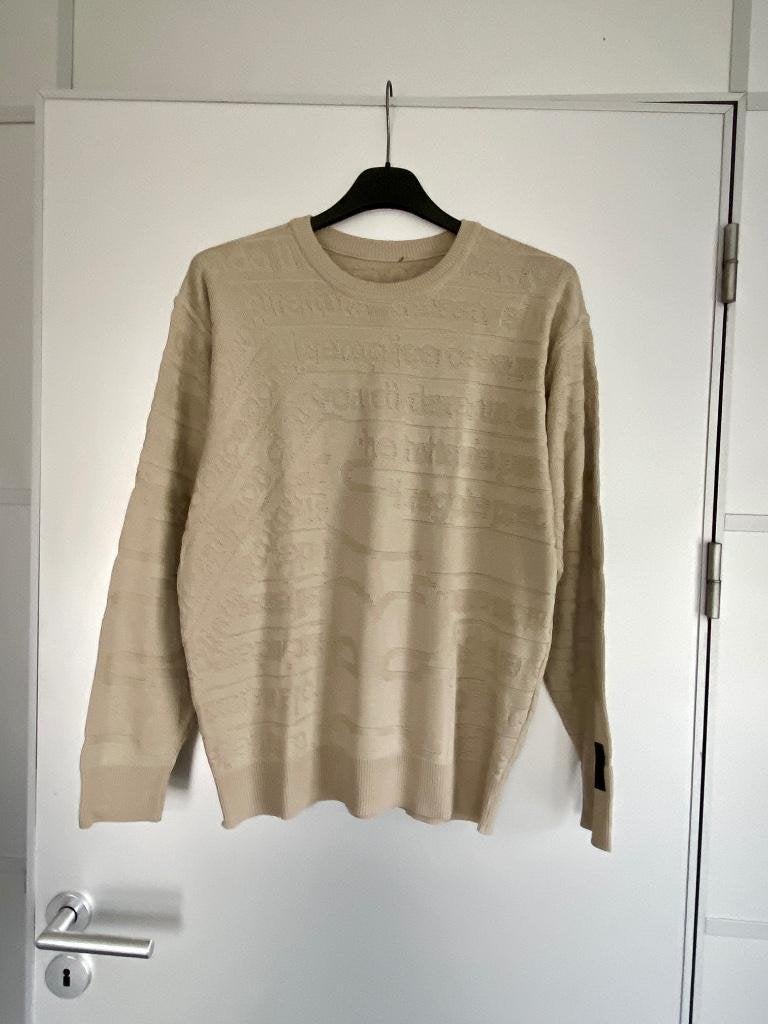 J05 Carlo Colucci: maat 52=L trui beige, Kleding | Heren, Truien en Vesten, Maat 52/54 (L), Beige, Ophalen of Verzenden, Zo goed als nieuw