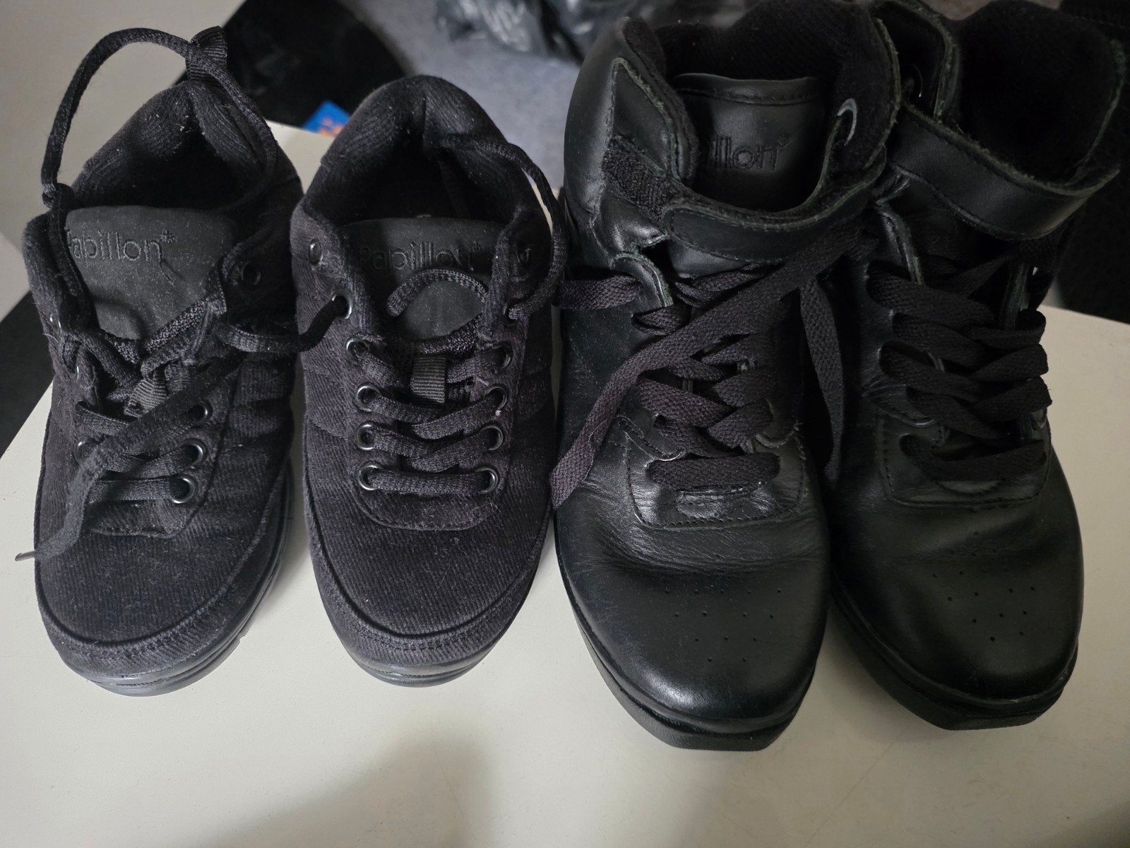 Zwarte Papillon dansschoenen en sneakers, Ophalen, Zwart, Dansschoenen, Papillon