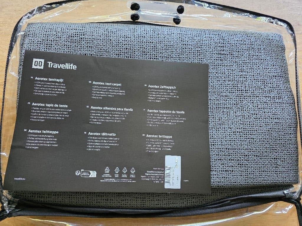 Aerotex tenttapijt grijs, 250x300cm, Caravans en Kamperen, Kampeeraccessoires, Ophalen of Verzenden, Nieuw