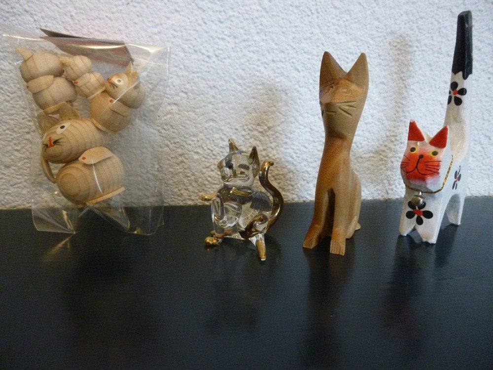 Poezenbeeldjes, Ophalen of Verzenden, Nieuw, Hond of Kat, Beeldje of Figuurtje