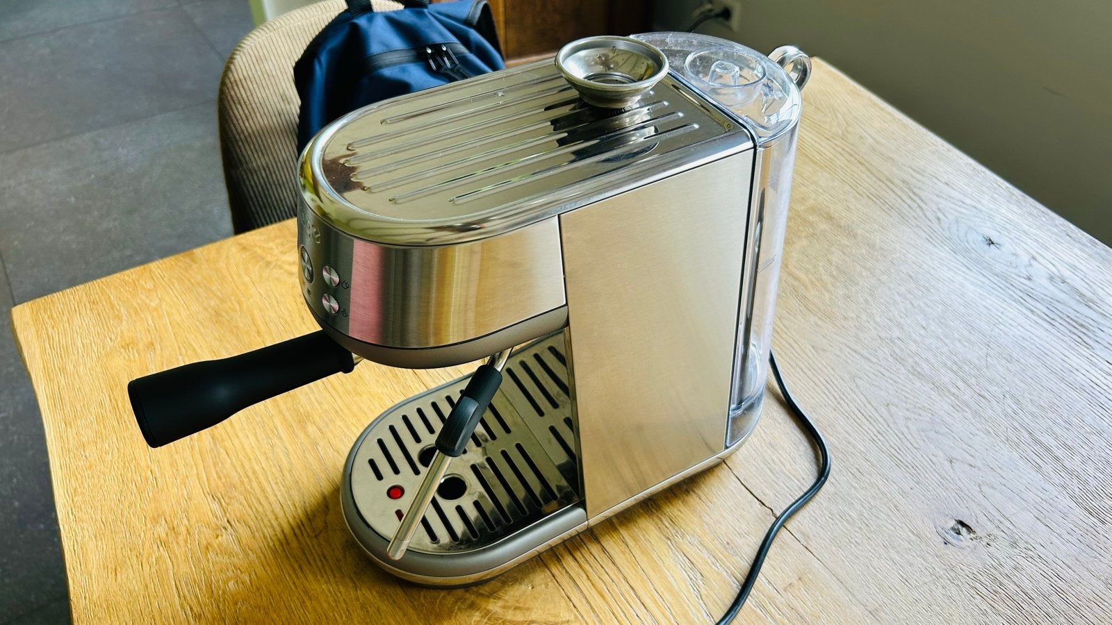Zo goed als nieuwe Solis Barista Perfetta Plus espressomachi, Ophalen, Afneembaar waterreservoir, Espresso apparaat, Gemalen koffie