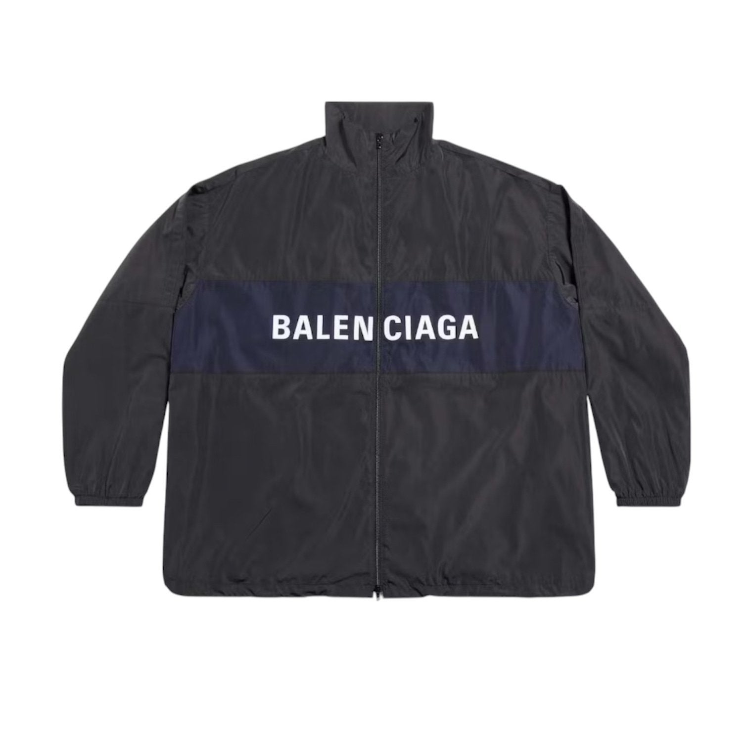 Balenciaga Unisex Windbreaker Zwart Maat M, Balenciaga, Maat 48/50 (M), Balenciaga, Zwart
