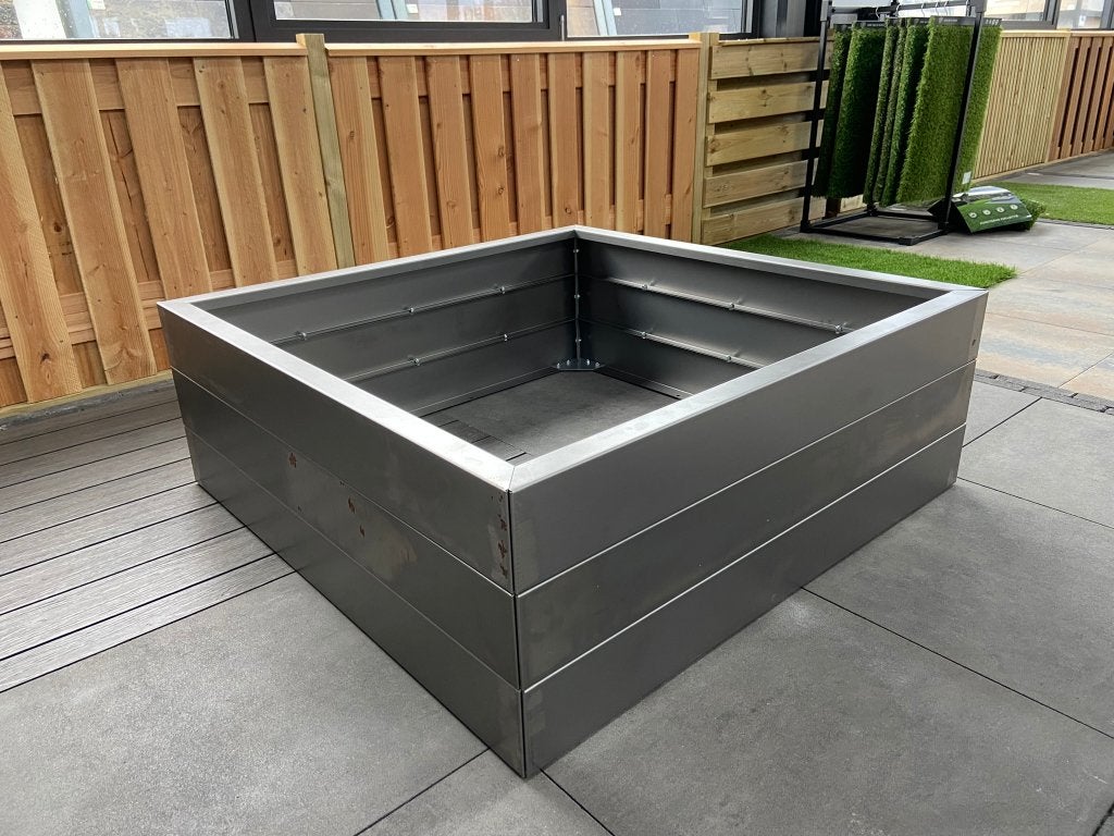 Bloembak Corten staal 120x120 (Gelegenheidsprijs!) - J&W 129, Ophalen, 100 cm of meer, Vierkant, Nieuw