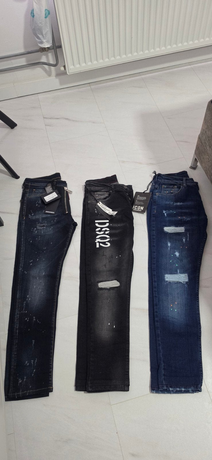 Dsquared2 broeken - Maat 4 (3 stuks beschikbaar), Kleding | Heren, Dsquared2, Blauw, Overige jeansmaten, Ophalen of Verzenden