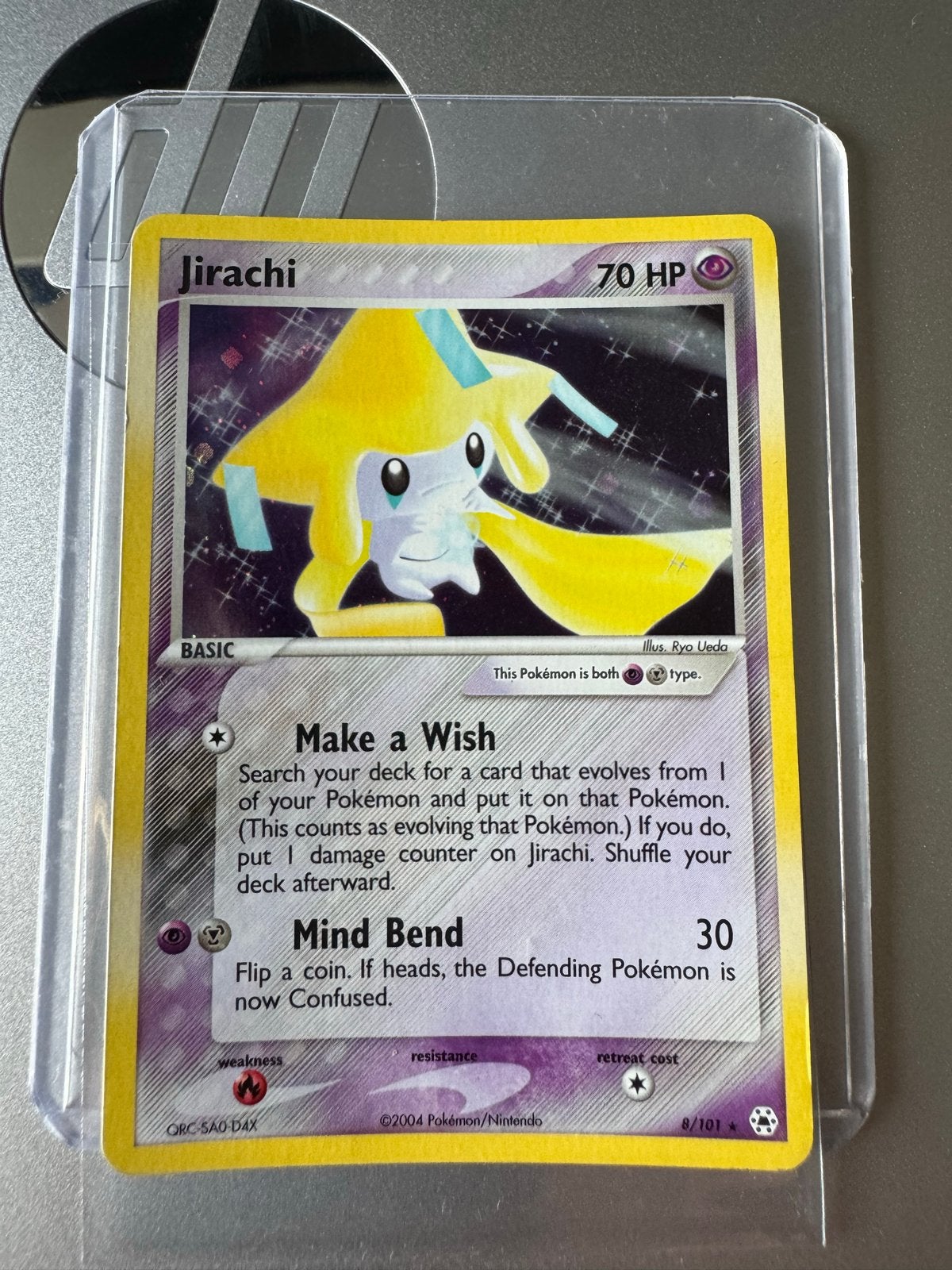 Jirachi Holo 8/101 EX Team Magma vs Team Aqua Pokémon LP, Ophalen of Verzenden, Zo goed als nieuw, Losse kaart, Foil