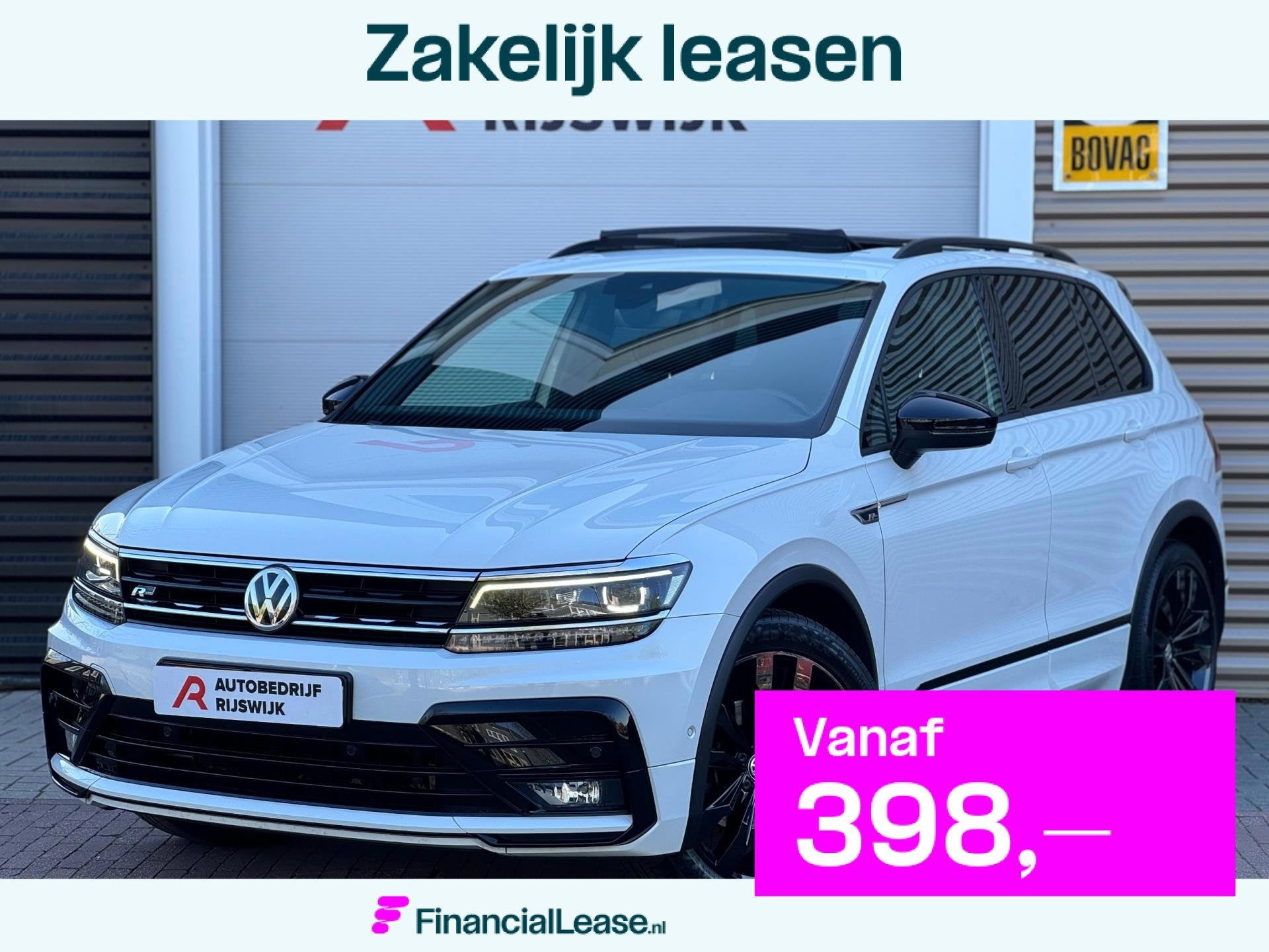 Volkswagen Tiguan 1.5 TSI ACT 3x R-Line Memory/Pano/Dynaudio, Dealer onderhouden, Euro 6, 150 pk, Wit
