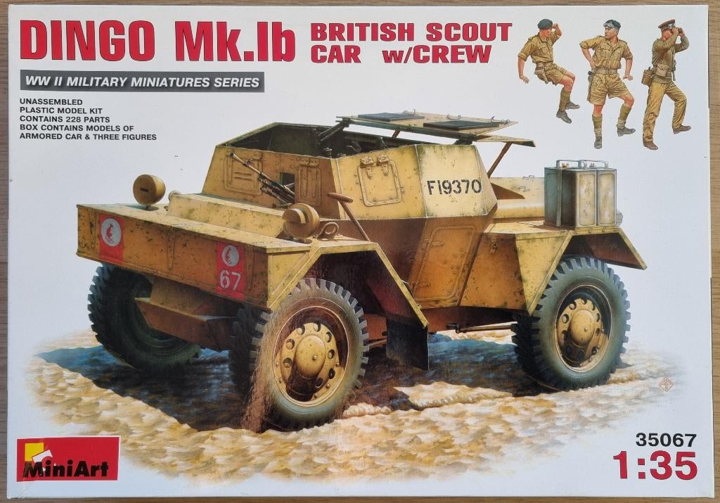 MiniArt 1:35 #35067 WWII Dingo Mk.1b British Scout Car, Overige merken, Auto, 1:32 tot 1:50, Nieuw