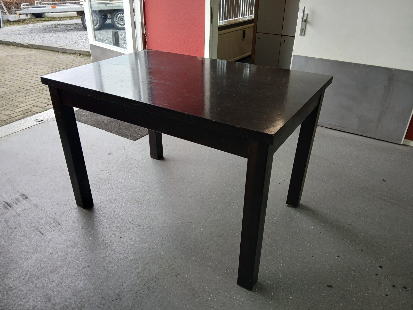 Cafe tafel 120 x 80 cm opknapper, Huis en Inrichting, Ophalen, Info@tommysmit.nl, Gebruikt, 100 tot 150 cm