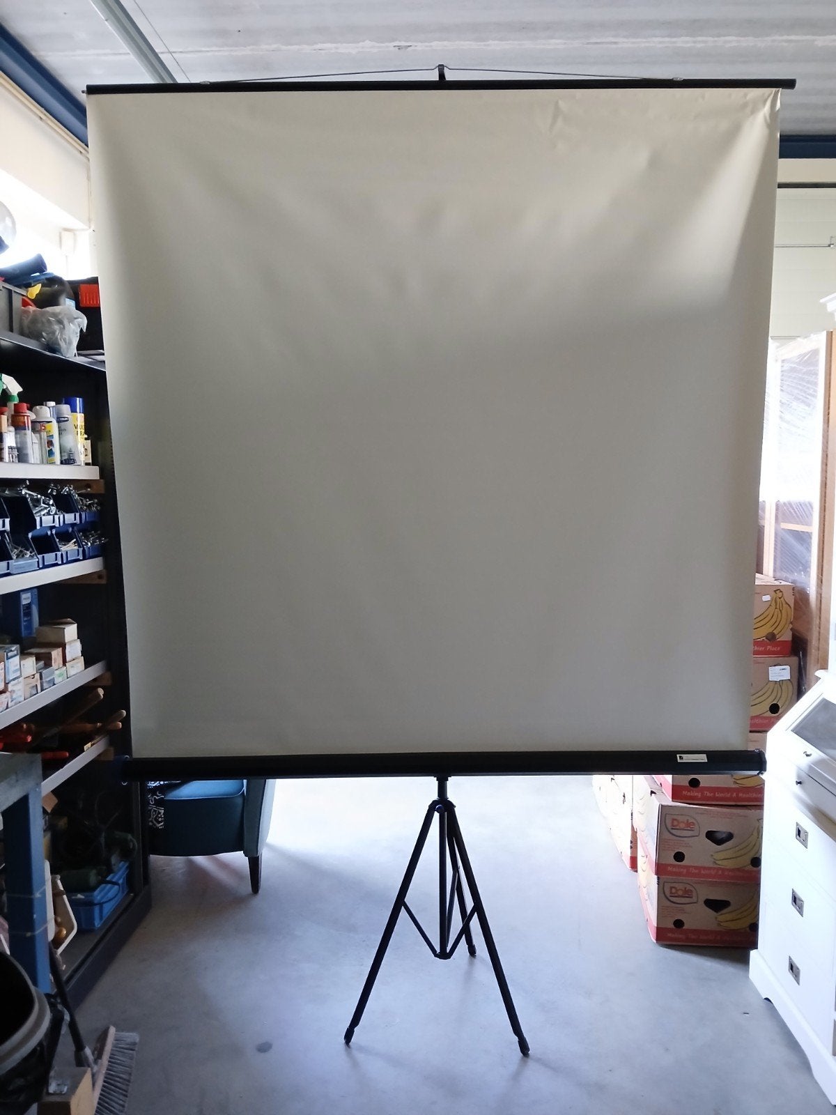 Nobo Statief Projectiescherm 175x175 cm, Audio, Tv en Foto, Ophalen, Handmatig