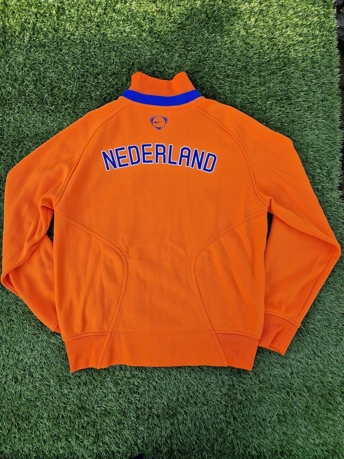 Nederlands elftal N98 Anthem vest 2008 KNVB Oranje jack, Maat 52/54 (L), Nike, Oranje, Ophalen of Verzenden