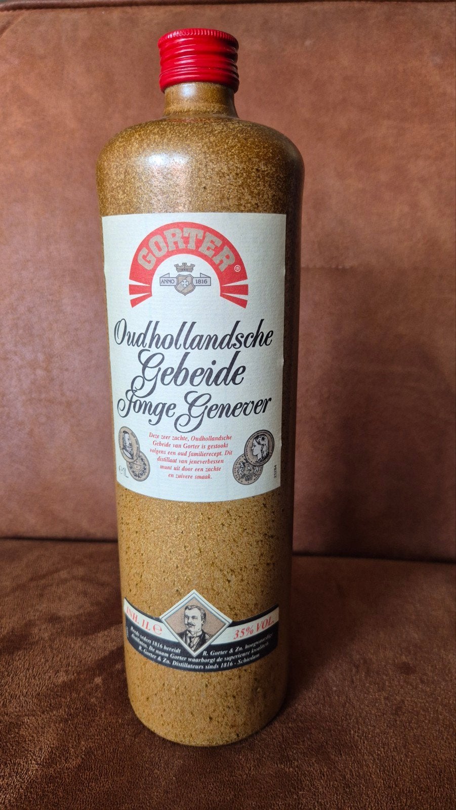 Gorter Oudhollandse Gebeide Jonge Jenever 1L, 35% Vol, Ophalen