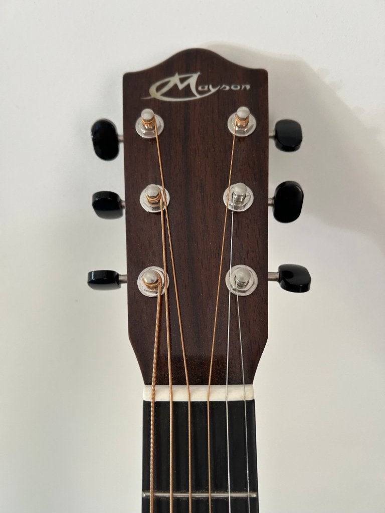 Aangeboden : Mayson MS75CE massief, Ophalen, Zo goed als nieuw, Western- of Steelstringgitaar, Met (piezo-)element