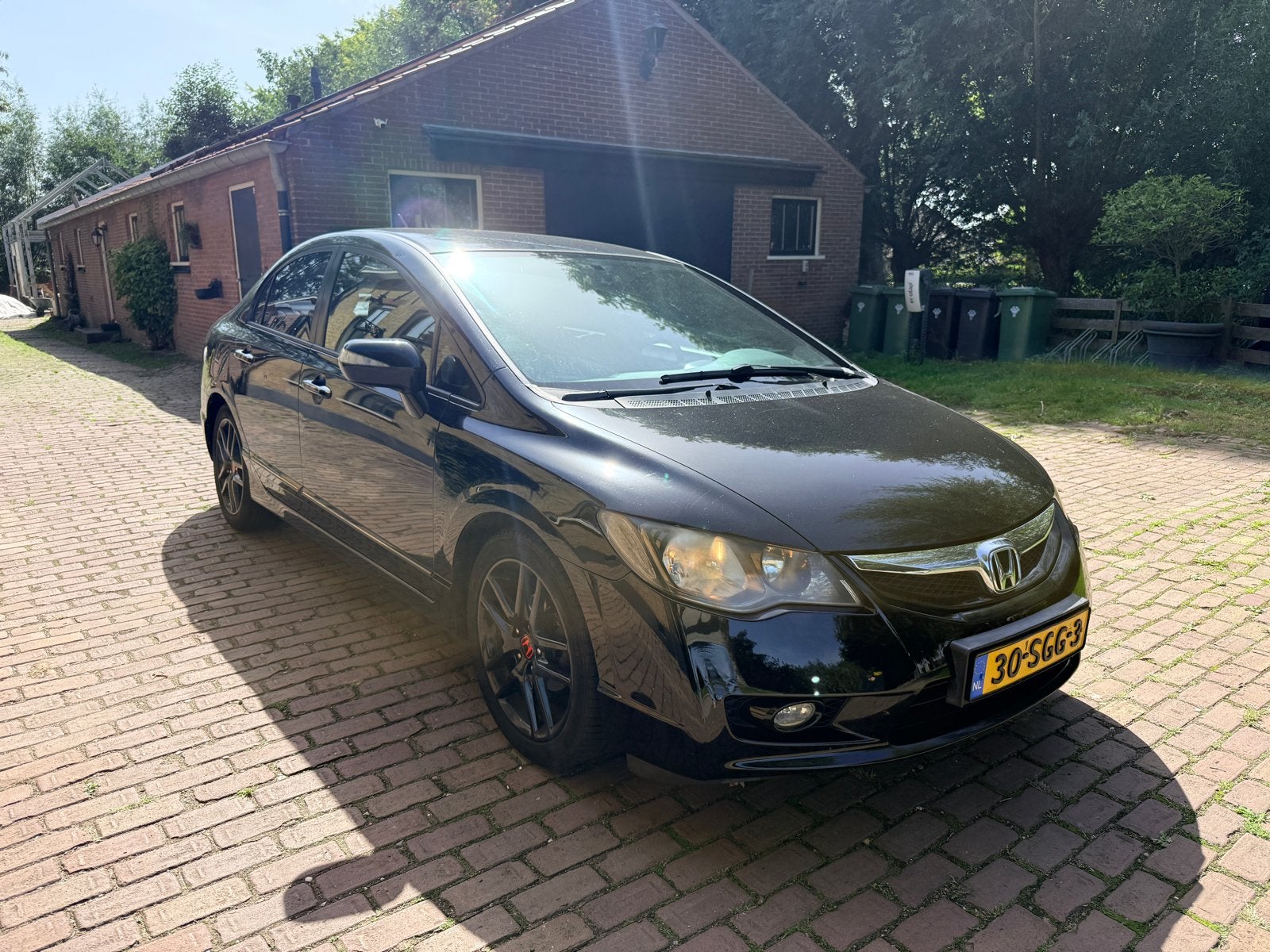 Honda Civic 1.3 Vtec Hybrid 4DR C-tr. 2011 Zwart, Auto's, Honda, Zwart, Origineel Nederlands, 22 km/l, Sedan