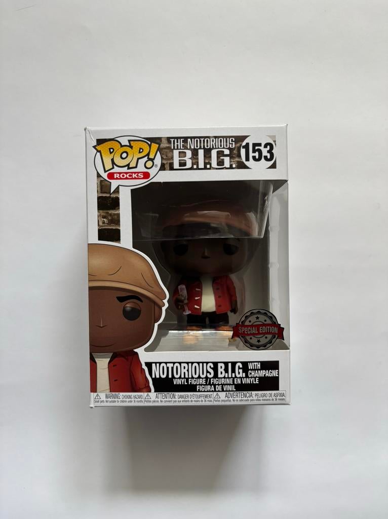 Funko pop notorious big #153 special edition, Ophalen of Verzenden, Zo goed als nieuw, Pop, 1 bandje