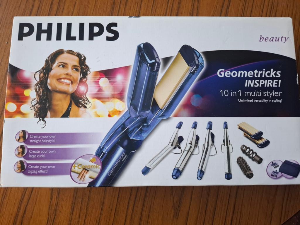 Philips Geometricks Inspire 10-in-1 Haar Multistyler, Sieraden, Tassen en Uiterlijk, Uiterlijk | Haarverzorging, Zo goed als nieuw