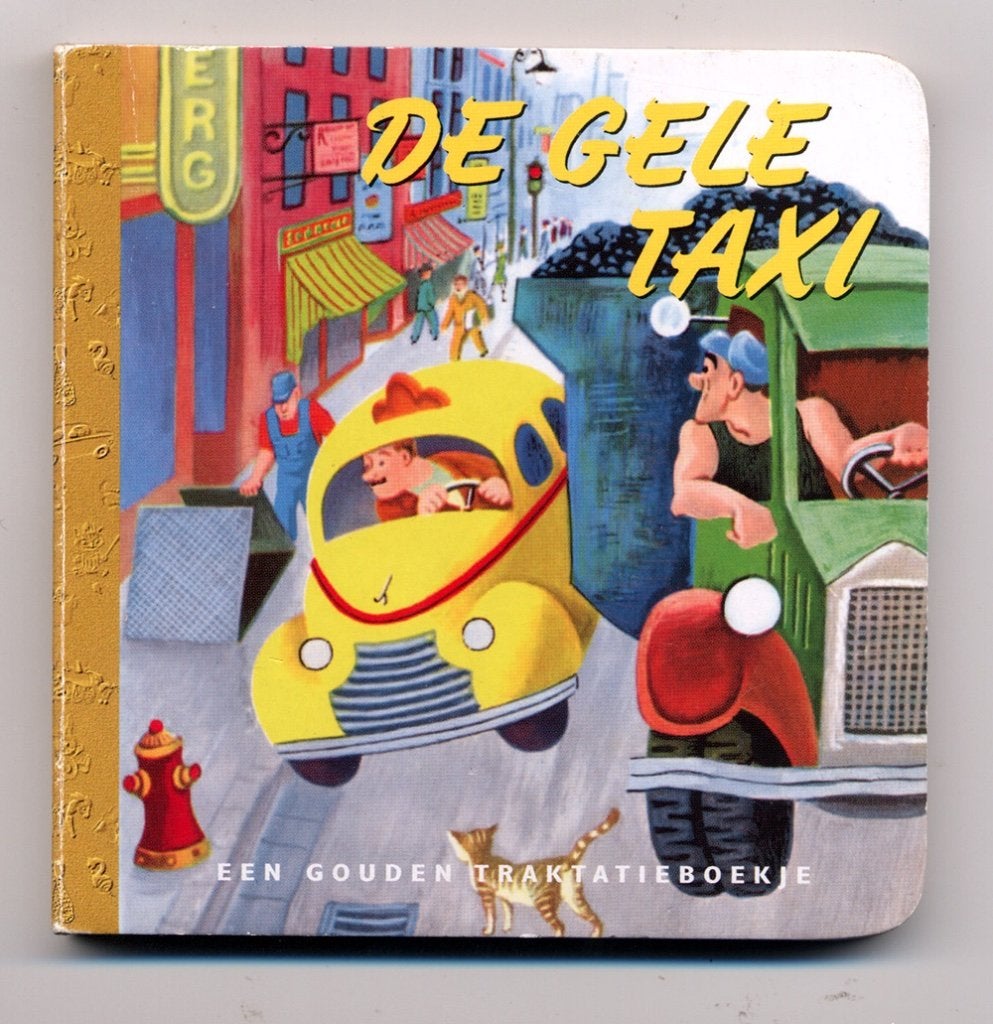 De Gele Taxi - Mini Gouden Boekje - chauffeur Willem en Tom, Boeken, 5 of 6 jaar, Fictie algemeen, Jongen of Meisje, Nieuw